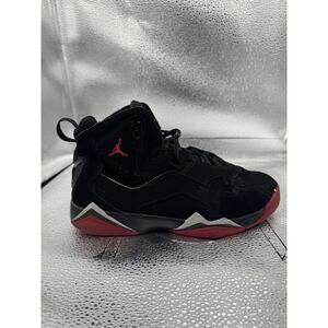 Nike Air Jordan True Flight Size 7Y Black Gym Red 343795-062 Youth Boys #4